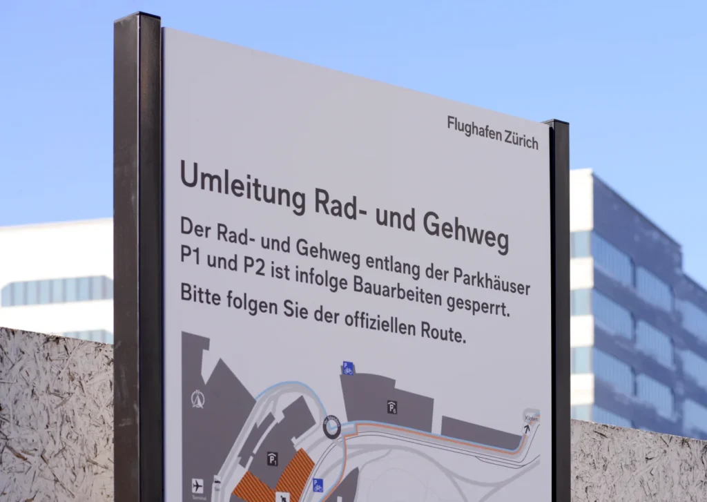 Flughafen Zürich «Velowege»